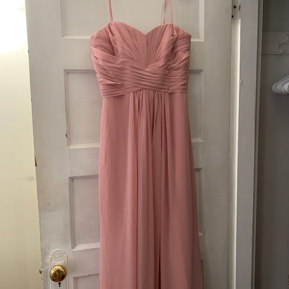 David's Bridal | Dresses | Davids Bridal Dusty Rose Pink Bridesmaid Dress |  Poshmark